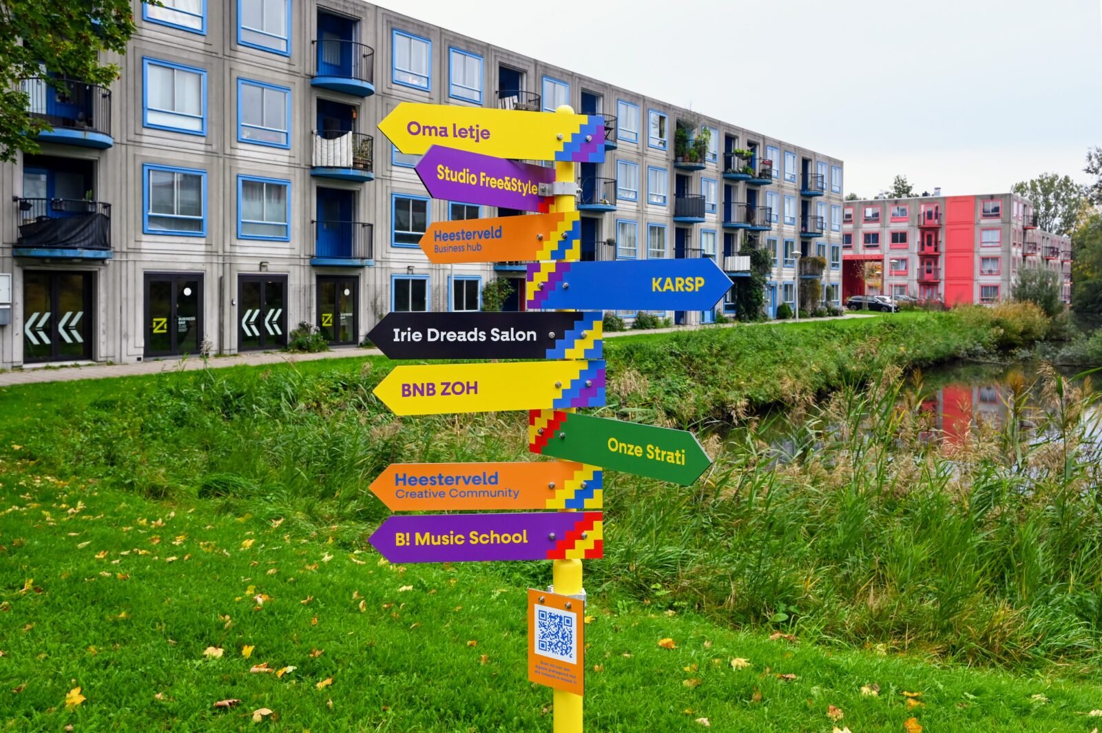 Flexible wayfinding for placemaking in Amsterdam